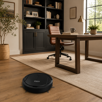 Smart Robot Vacuum Cleaner – Automatic Vacuum Cleaner for Hard Floors & Low-Pile Carpets - Powerful Robot Vacuum for Everyday Home Cleaning