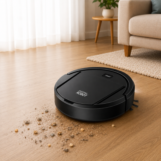 Smart Robot Vacuum Cleaner – Automatic Vacuum Cleaner for Hard Floors & Low-Pile Carpets - Powerful Robot Vacuum for Everyday Home Cleaning